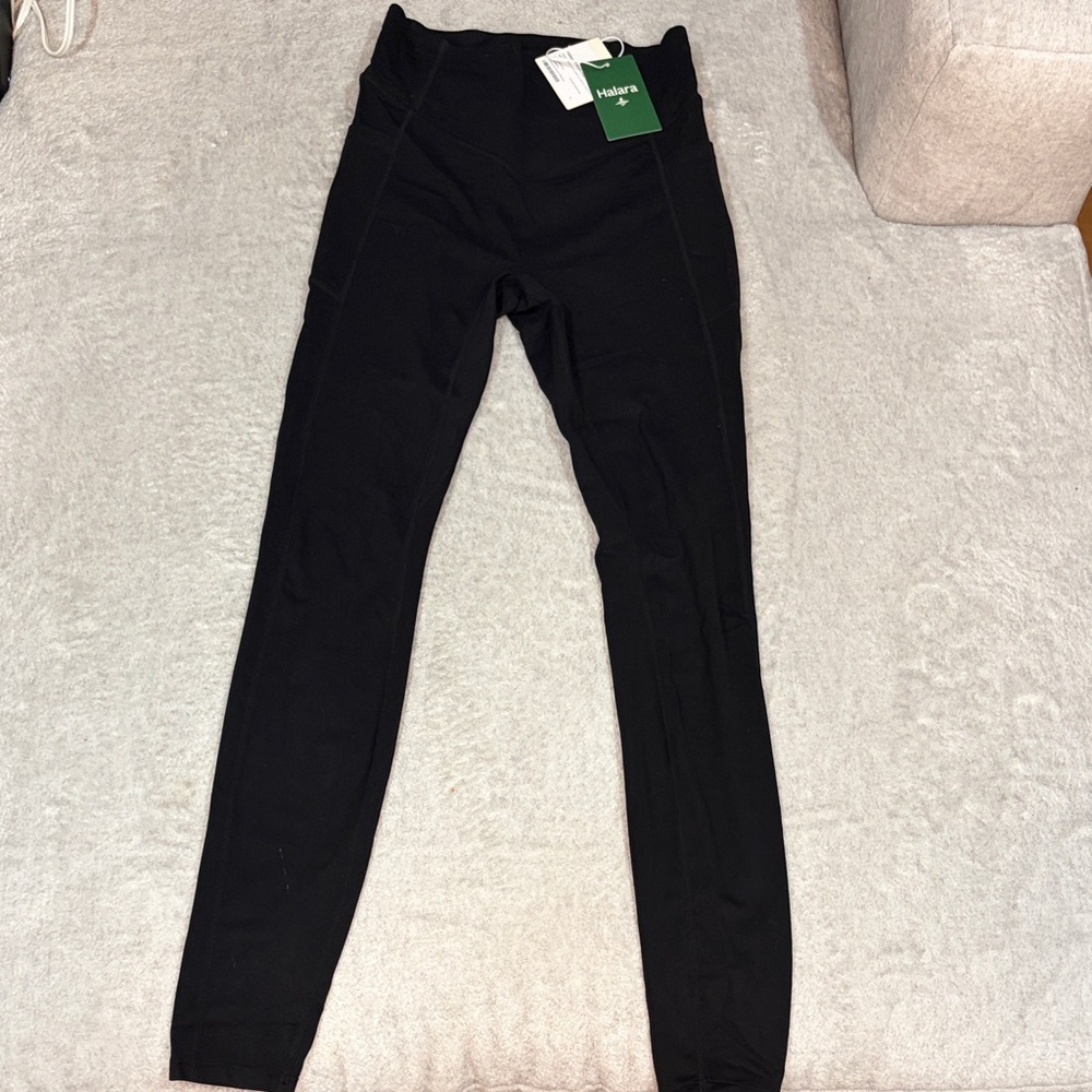 HALARA • Ultrasculpt Black High-Waisted Butt Scrunch Leggings Full Length size S - Picture 3 of 5